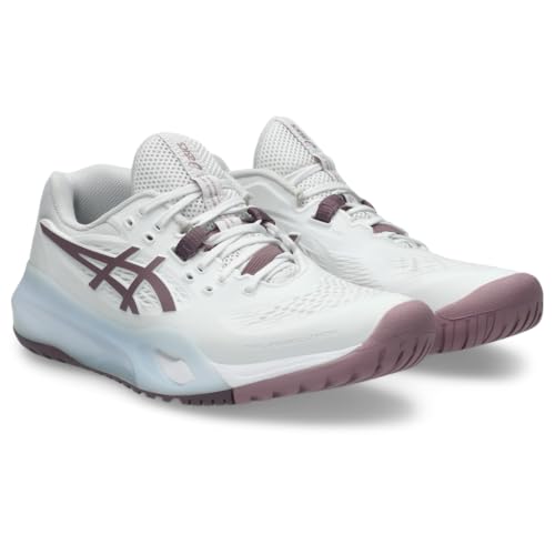 ASICS Women's Gel-Resolution X Tennis Shoes, 7, White/Dusty Mauve