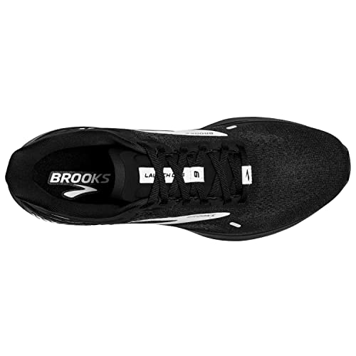 Brooks Men’s Launch GTS 9 Supportive Running Shoe - Black/White - 8.5