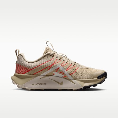 Nike Wildhorse 10 Men's Trail Running Shoes (Linen/Light Crimson/Pure Platinum/Tough Red) Size 9.5 - alternate view 3