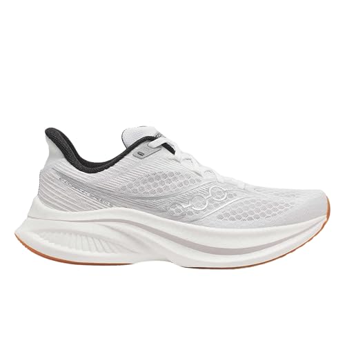 Saucony Men's Endorphin Speed 5 Sneaker, White/Gum, 14