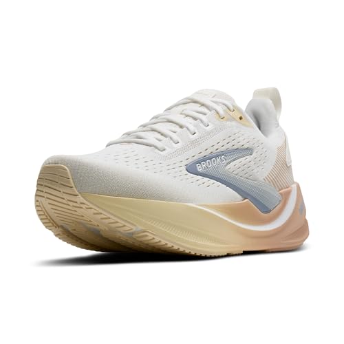 Brooks Women’s Ghost Max 4 Neutral Running & Walking Shoe - White/Rose/Rutabaga - 7.5 Medium