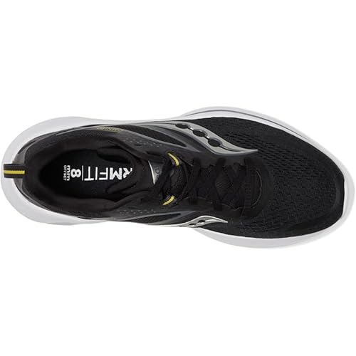 Saucony Women's Omni 22 Sneaker, Black/White, 8
