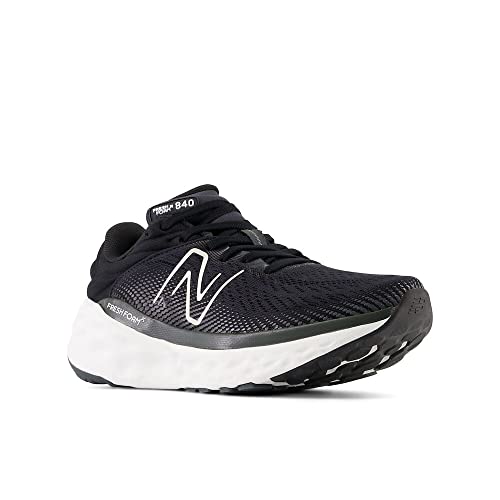 New Balance Women's Fresh Foam X 840F V1 Running Shoe, Black/Magnet, 7 M