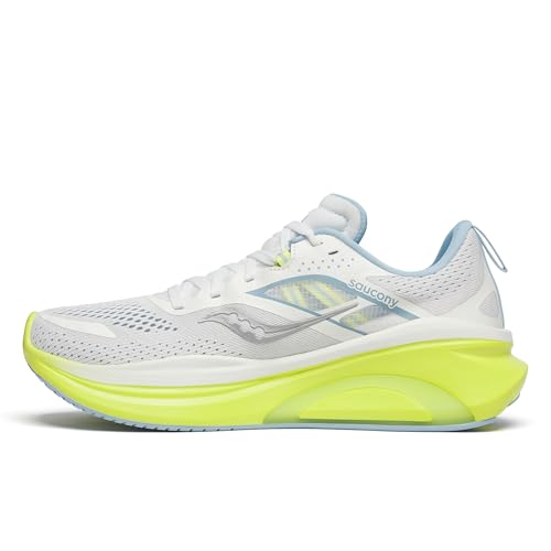 Saucony Women's Omni 22 Sneaker, White/Sunny, 7