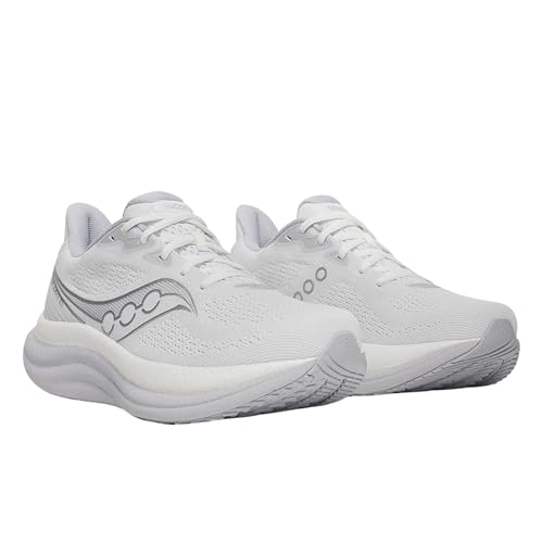 Saucony Men's Triumph 23 Sneaker, White/Cloud, 12