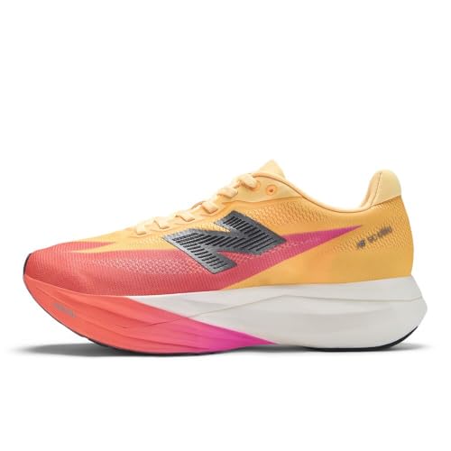 New Balance Women's FuelCell SuperComp Elitev5 Running Shoe, Tangerine Heat/White Peach, 9 W