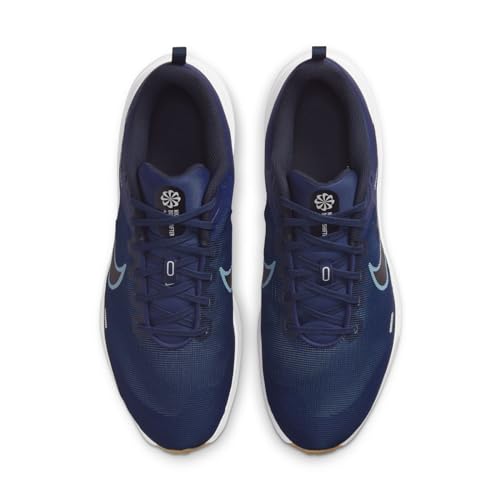 Nike Downshifter 12 Mens Running Trainers DD9293 Sneakers Shoes (UK 6.5 US 7.5 EU 40.5, Midnight Navy Worn Blue 400)