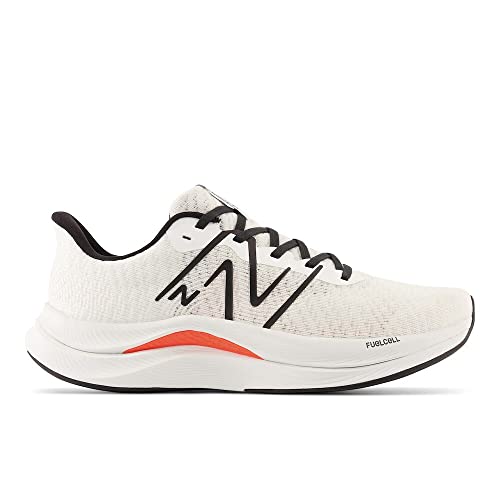New Balance Men's FuelCell Propel V4 Running Shoe, White/Black, 13