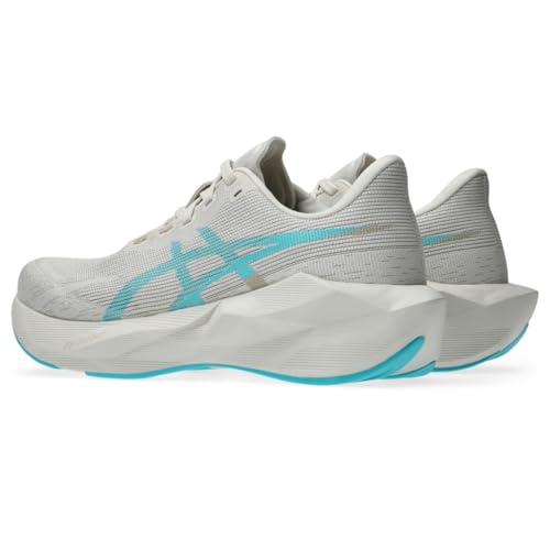 ASICS Women's NOVABLAST 6 Running Shoes, 8, Soft Oat/Energy Aqua