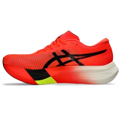 ASICS Unisex METASPEED Edge 3 Running Shoe, 5.5M / 7W, Sunrise RED/Black