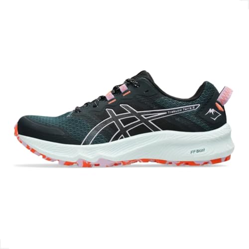 ASICS Women's Trabuco Terra 2 Trainers, Saxon Green Light Ube, 8.5 US