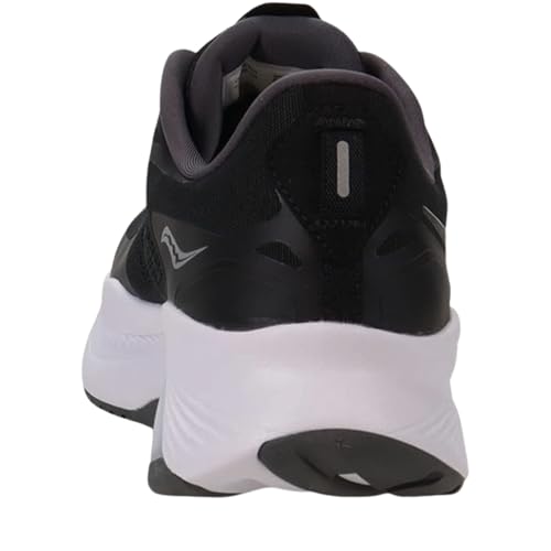Saucony Men's Guide 15 Sneaker, Black/White, 9