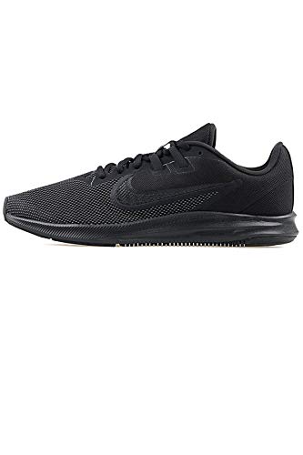 Nike Downshifter 9 Men's Running Shoes, Lightweight Mesh Men's Sneakers, Black-Anthracite, 7