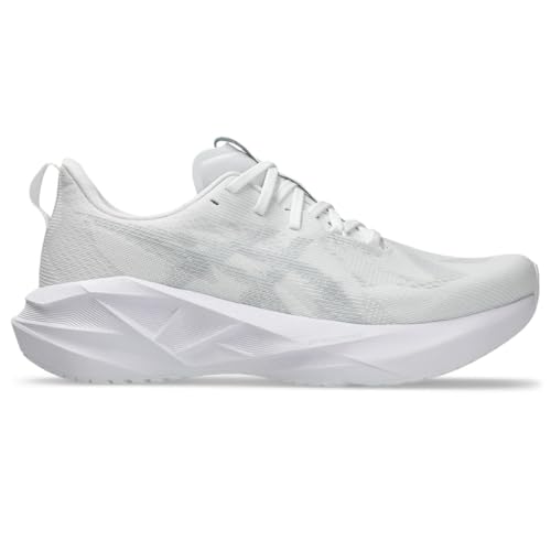 Asics NOVABLAST 5 mens Sneaker, WHITE/PIEDMONT GREY, 8.5
