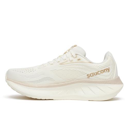 Saucony Women's Ride 18 Sneaker, Vanilla, 10.5