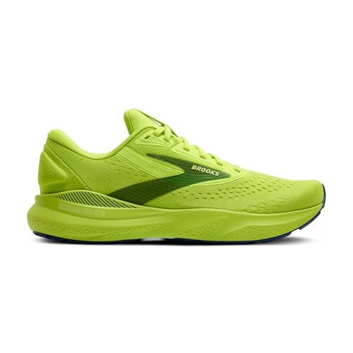 Brooks Men’s Adrenaline GTS 24 Supportive Running Shoe - Acid Lime/Sunny Lime/Navy - 15 Medium