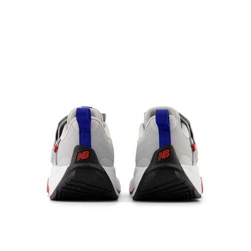 New Balance Kid's FuelCell Play V1 Hook and Loop Running Shoe, Raincloud/Team Royal/Team Red, 1 M Little Kid