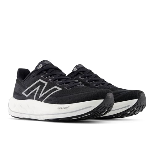 New Balance Women's Fresh Foam X Vongo V6 Running Shoe, Black/White, 7.5 XW
