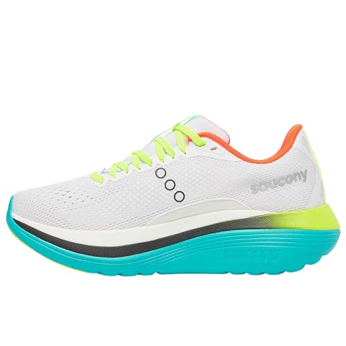 Saucony Women's Endorphin Trainer Sneaker, White/Mutant, 7