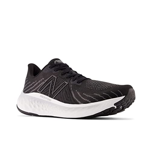 New Balance Men's Fresh Foam X Vongo V5 Running Shoe, Black/Phantom/Steel, 8.5 Wide US
