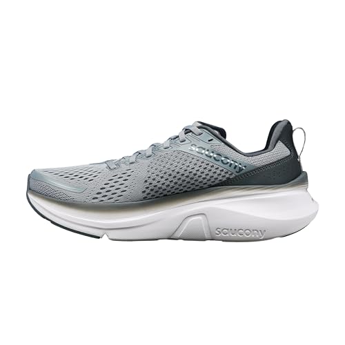 Saucony Men's Guide 17 Sneaker, Flint/Shadow, 10