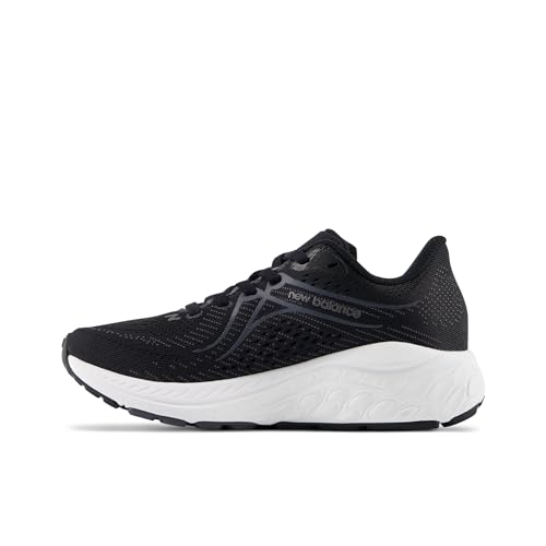 New Balance Kid's Fresh Foam X 860 V13 Running Shoe, Black/White/Magnet, 2 Medium US
