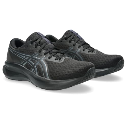 ASICS Women's Patriot 14 Running Shoes, 12, Black/Carrier Grey