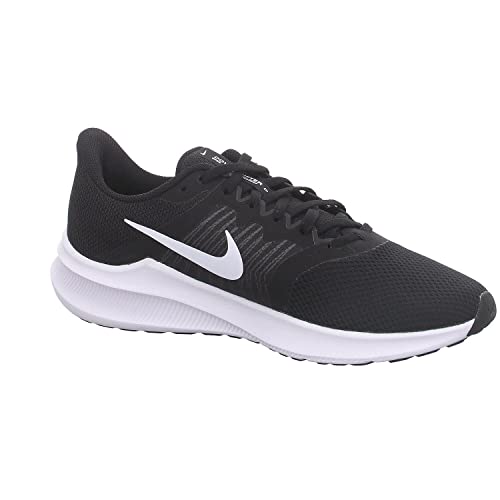 Nike Herren Downshifter 11Low-top, Black Black White Dk Smoke Grey, 7.5 UK