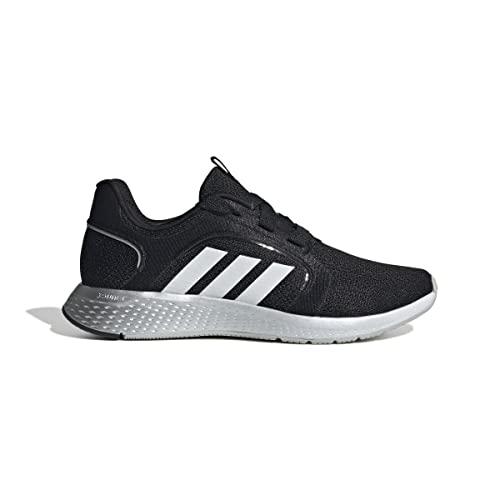 adidas Women's Edge Lux 5 Running Shoe, Core Black/White/Matte Silver, 6