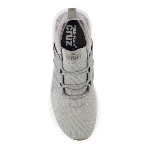 New Balance Men's Fresh Foam X Cruz V3 Running Shoe, Shadow Grey/Raincloud/White, 10.5 M
