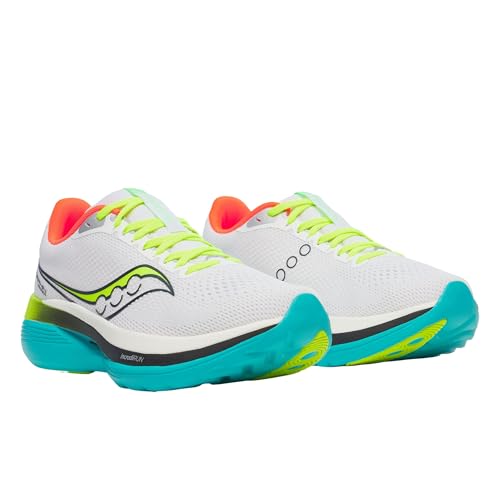 Saucony Men's Endorphin Trainer Sneaker, White/Mutant, 8