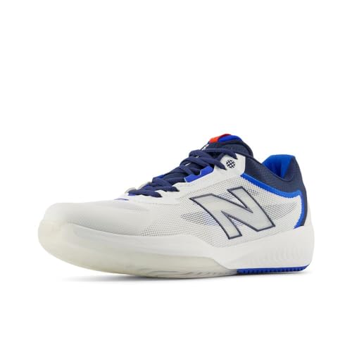Men's New Balance FuelCell 996 v6 Tennis Shoe in White/Team Navy product image