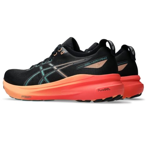 ASICS Men's Gel-Kayano 31 Running Shoes, 10.5, Black/Rainy Lake