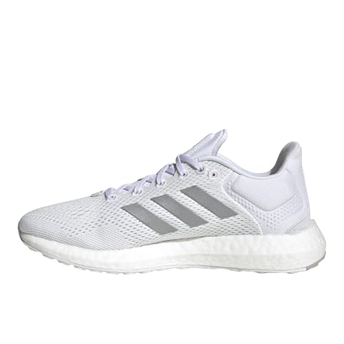 adidas Pureboost 21 Womens Shoes Size 7.5, Color: Grey/White