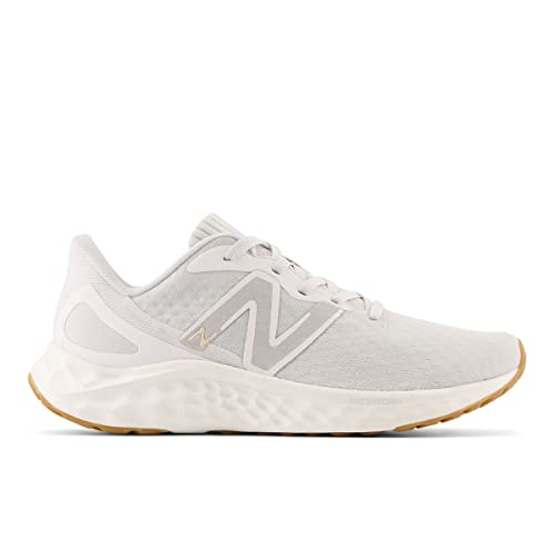 New Balance Women's Fresh Foam Arishi V4 Running Shoe, Summer Fog/Nimbus Cloud/Light Gold Metallic, 7