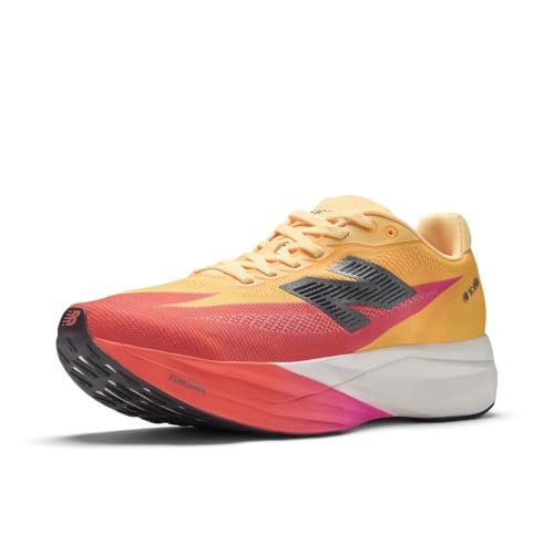 New Balance Womens FuelCell SuperComp Elite v5 Tangerine Heat/White Peach 7 Medium