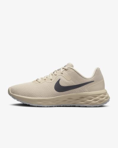 NIKE Revolution 6 Nn, Men's Running Shoes, Oatmeal Gridiron Oxygen Purple, 10.5 AU