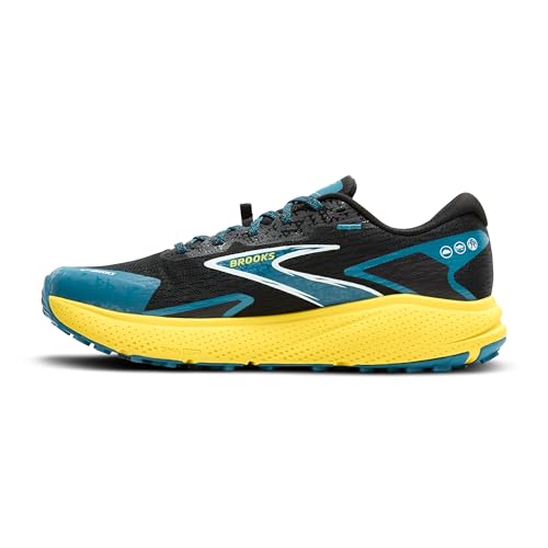 Brooks Men’s Divide 5 Trail Running Shoe - Black/Celestial/Quince - 10 Medium