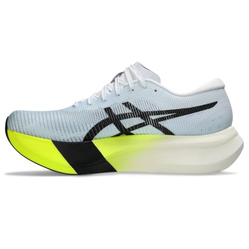 ASICS Unisex METASPEED Edge Running Shoes, 10.5M / 12W, Light Blue/Black