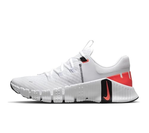 NIKE Free Run Next Nature Men's Trainers Gym Fitness Shoes, White Bright Crimson Black, 13