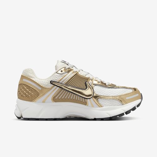 Nike Women's Zoom Vomero 5 Gold Sneakers, Photon Dust/Gold/Gridiron/Sail, 6 Medium US