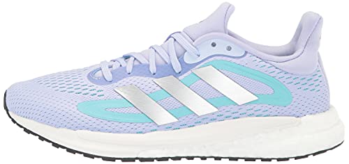 adidas Womens Solar Glide 4 Violet Tone/Silver Metallic/Orange Tint 10
