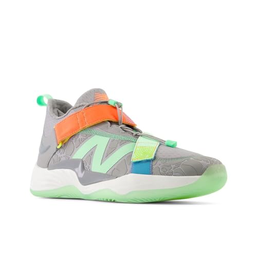 New Balance Unisex-Adult FuelCell Lindor 2 Pre-Game Baseball Shoe, Team Away Grey/Electric Jade/Neon Dragonfly, Men 14 M/Women 15.5 W