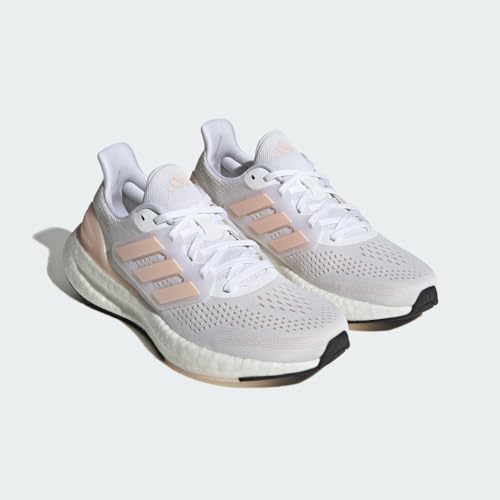 adidas Womens Pureboost 23 White/Wonder Quartz/Core Black 9.5