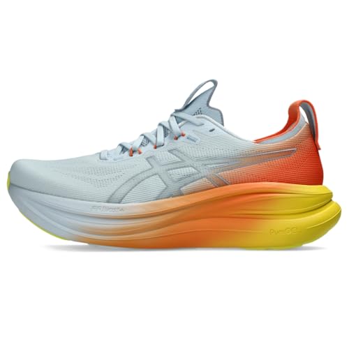 ASICS Men's Gel-Nimbus 28 Running Shoes, 9.5, Sky/Sun Peach