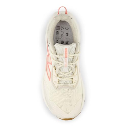 Women's New Balance DynaSoft Nitrel v6 Trail Shoes in Angora/Sunfade Red/Timberwolf alternate view 5