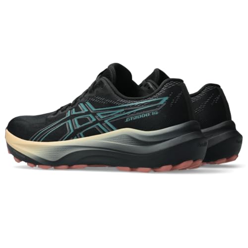 ASICS Women's GT-2000 14 Running Shoes, 5.5, Black/Misty Pine
