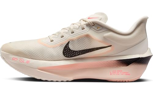Nike Zoom Fly 6 Men's Road Racing Shoes (FN8454-102, Pale Ivory/Crimson Tint/Sail/Black) Size 11.5