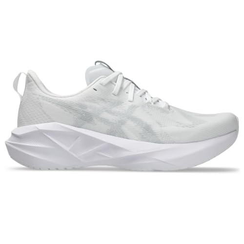 ASICS Men's NOVABLAST 5 Running Shoes, 12, White/Piedmont Grey