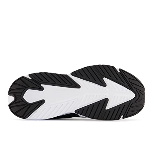 New Balance Unisex Child Rave V2 Lace-up Running Shoe, Black/White, 5 Big Kid US